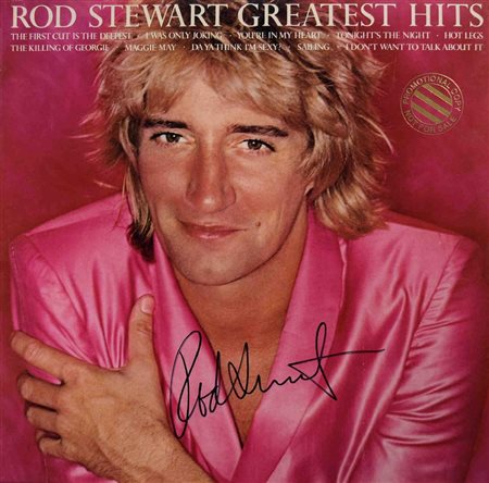 Rod Stewart signed Greatest Hits album