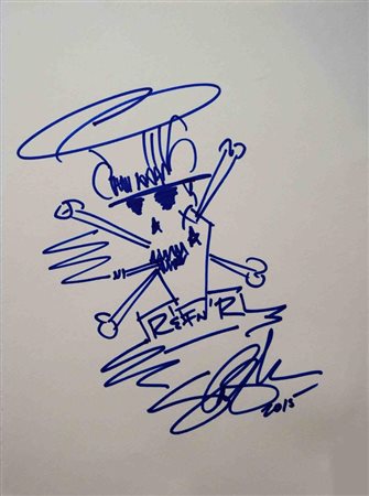 Slash original signed drawing