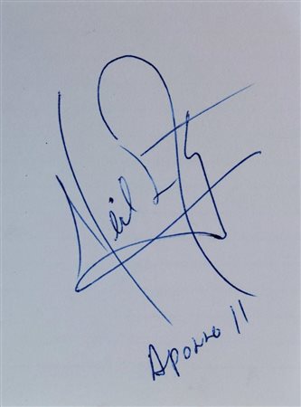 Neil Armstrong signature slip