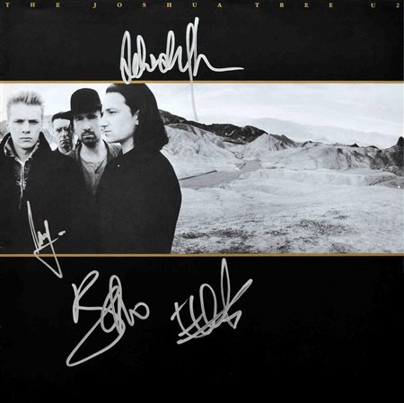 U2 Band signed insert booklet