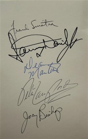 The Rat Pack signature slip