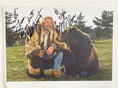 Grizzly Adams Dan Haggarty signed photo.