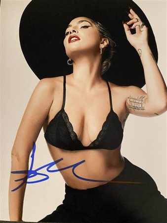 Lady Gaga signed photo