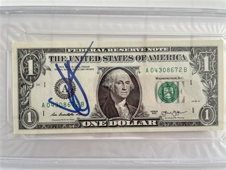 Star Wars JJ Abrams signed dollar bill