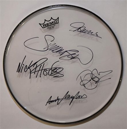 Duran Duran signed drumhead