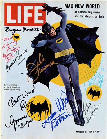 Batman TV Series signed Life Magazine.