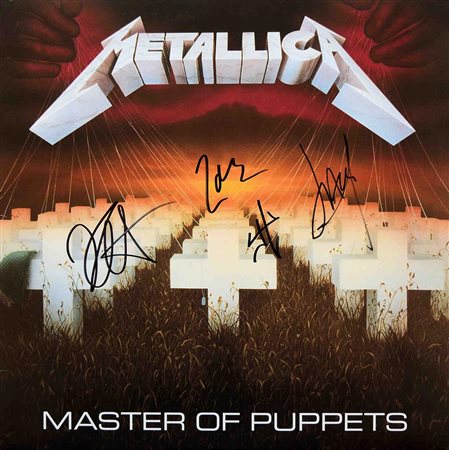 Metallica signed Master Of Puppets album