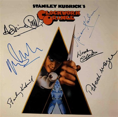 Clockwork Orange cast signed soundtrack