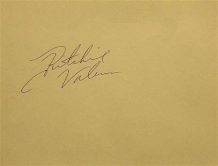 Ritchie Valens signature slip