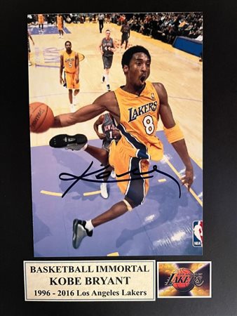 Kobe Bryant signed photo