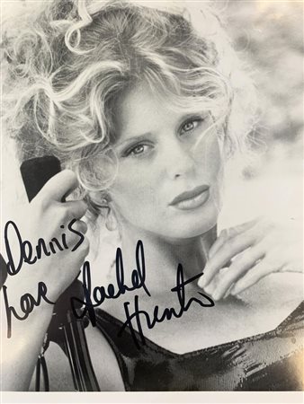 Supermodel Rachel Hunter signed photo