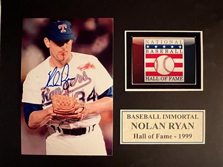 Nolan Ryan signed photo