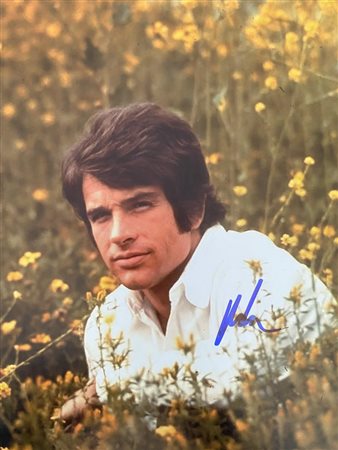 Warren Beatty signed movie photo