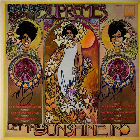Diana Ross and The Supremes signed Let The Sunshine In album