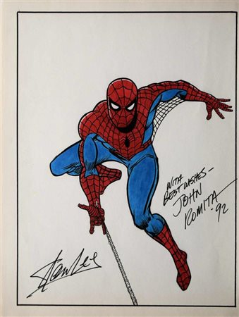 John Romita &
Stan Lee signed 
Spiderman Drawing