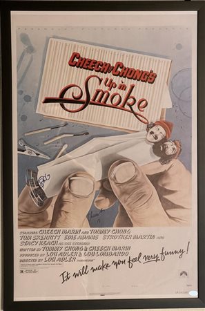 Up In Smoke cast signed movie poster