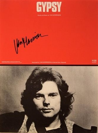 Van Morrison signed sheet music