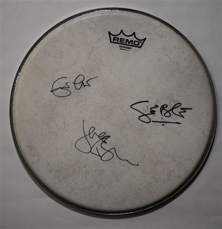 Cream signed drumhead