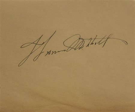 Gone With The Wind Thomas Mitchell signature slip