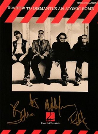 U2 signed sheet music