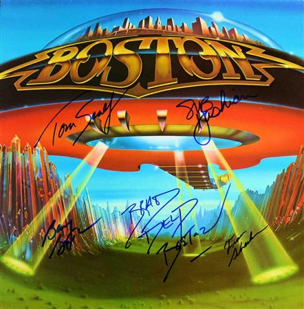 Boston Don't Look Back signed album
