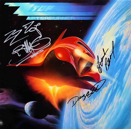 ZZ Top signed Afterburner album