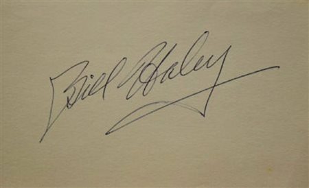 Bill Haley signature slip