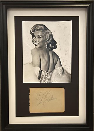 Marilyn Monroe original signature custom framed