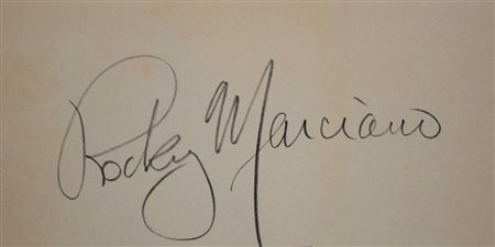 Rocky Marciano signature slip
