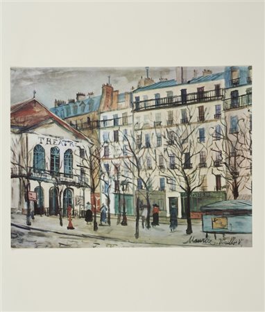 UTRILLO MAURICE (1883 - 1955) - D'APRES. SENZA TITOLO (DALLA CARTELLA 40 DISEGNI DI MAESTRI MODERNI).