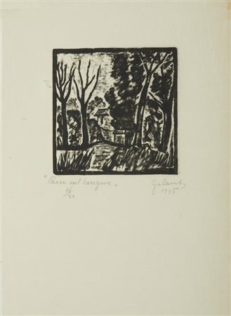 GALANTE NICOLA (1883 - 1969) - PAESE SUL SANGONE .