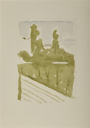 MORANDI GIORGIO (1890 - 1964) - PAESAGGIO (DAL VOLUME GIORGIO MORANDI 50 DISEGNI DI MORANDI - 50 TAVOLE).