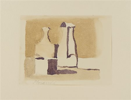 MORANDI GIORGIO (1890 - 1964) - NATURA MORTA (DAL VOLUME GIORGIO MORANDI 50 DISEGNI DI MORANDI - 50 TAVOLE).