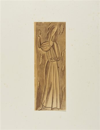 MORANDI GIORGIO (1890 - 1964) - LA MUSA (DAL VOLUME GIORGIO MORANDI 50 DISEGNI DI MORANDI - 50 TAVOLE).