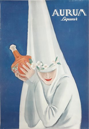 DUDOVICH MARCELLO (1878 - 1962) - AURUM LIQUEUR.