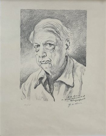 DE CHIRICO GIORGIO (1888 - 1978) - AUTORITRATTO.