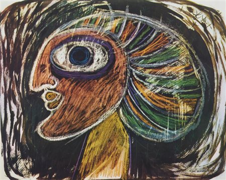 BRAUNER VICTOR (1903 - 1966) - D'APRES. SENZA TITOLO (DALLA CARTELLA 40 DISEGNI DI MAESTRI MODERNI).