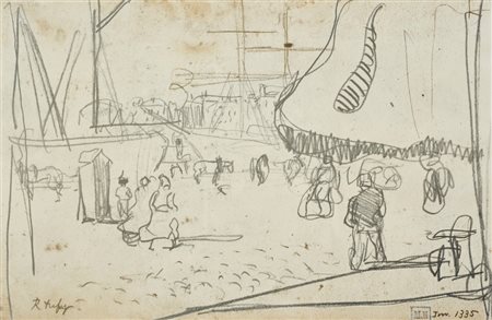 DUFY RAOUL (1877 - 1953) - D'APRES. SENZA TITOLO (DALLA CARTELLA 40 DISEGNI DI MAESTRI MODERNI).