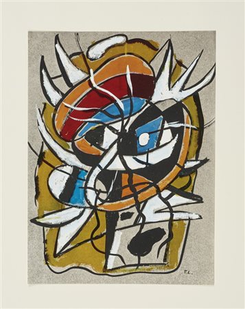 LEGER FERNAND (1881 - 1955) - D'APRES. SENZA TITOLO (DALLA CARTELLA 40 DISEGNI DI MAESTRI MODERNI).