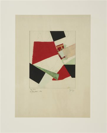 SCHWITTERS KURT (1887 - 1948) - D'APRES. SENZA TITOLO (DALLA CARTELLA 40 DISEGNI DI MAESTRI MODERNI).