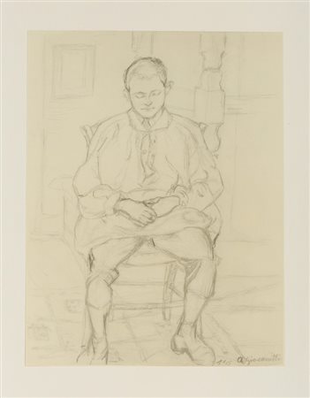 GIACOMETTI ALBERTO (1901 - 1966) - D'APRES. SENZA TITOLO.