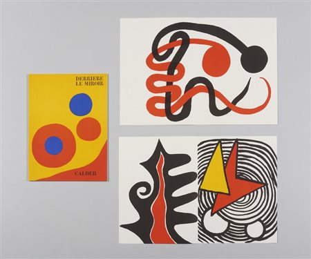 CALDER ALEXANDER (1898 - 1976) - DERRIER LE MIROIR, 1973.