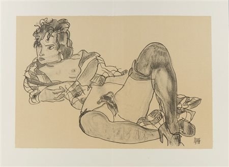 SCHIELE EGON (1890 - 1918) - D'APRES. SENZA TITOLO.