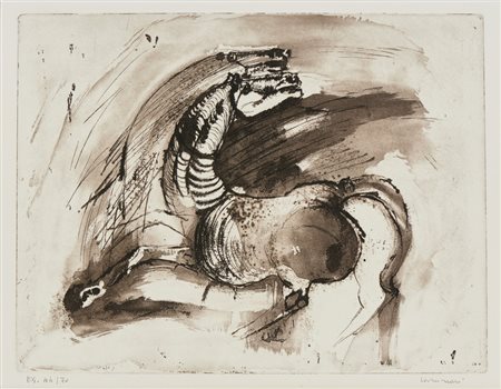 CASSINARI BRUNO (1912 - 1992) - CAVALLI BRADI .