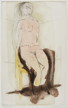 CASSINARI BRUNO (1912 - 1992) - NUDO SEDUTO.