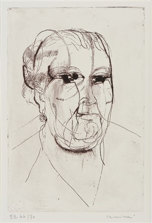 CASSINARI BRUNO (1912 - 1992) - RITRATTO DELLA MADRE.