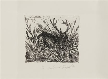 LIGABUE ANTONIO (1899 - 1965) - IL CERVO .