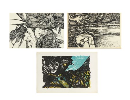 BRINDISI REMO (1918 - 1996) - LOTTO COMPOSTO DA N. 3 FOGLI.