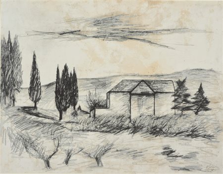 ROSAI OTTONE (1895 - 1957) - D'APRES. SENZA TITOLO (DALLA CARTELLA 40 DISEGNI DI MAESTRI MODERNI).
