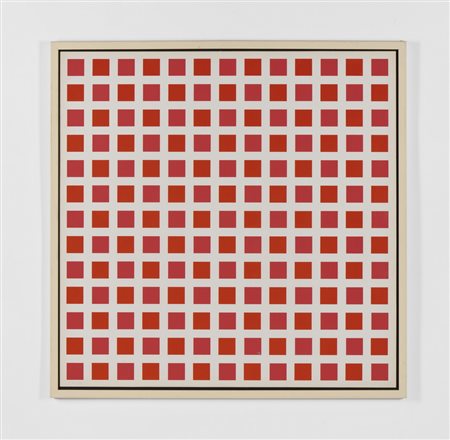 MORELLET FRANCOIS (n. 1926) - 1 CARRE' ROUGE 1 CARRE' ORANGE.